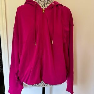 Athleta-Alicia Keys pink sweatshirt